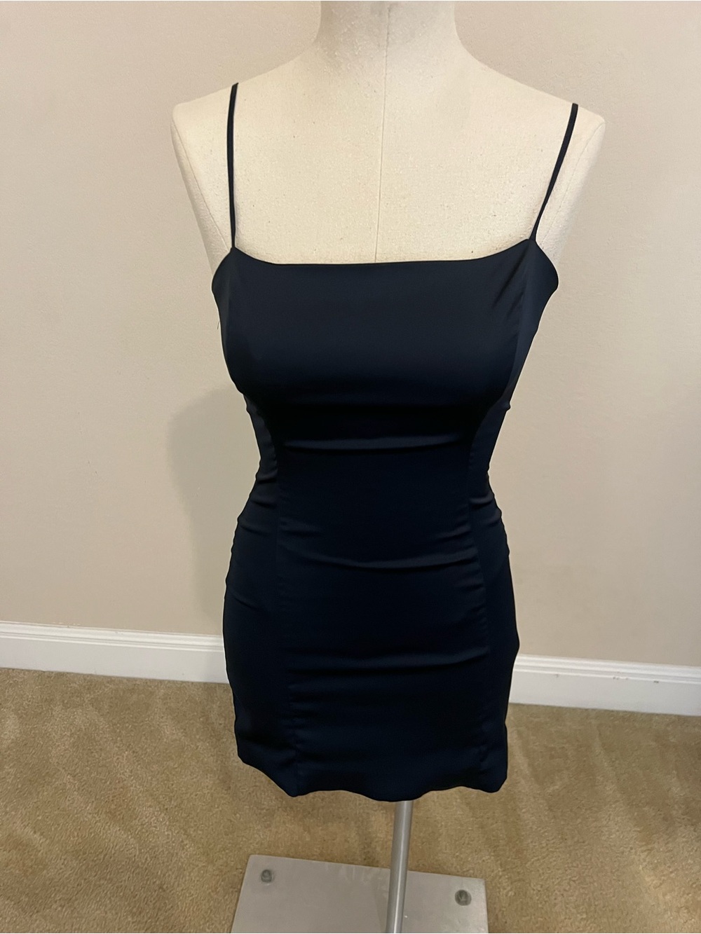 Sunday Best Navy Blue Mini Slip Dress